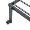 vidaXL Cadre de lit sans matelas pliable noir 90x190 cm acier