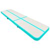 vidaXL Tapis gonflable de gymnastique avec pompe 800x100x20cm PVC Vert