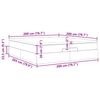 vidaXL Cadre de lit ottoman avec matelas gris clair 200x200 cm velours