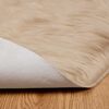 vidaXL Tapis en fausse Tafalla Beige &Oslash; 100 cm Polyester