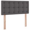 vidaXL Lit avec rangement et matelas Gris 100 x 200 cm Simili cuir