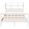 vidaXL Lit biblioth&egrave;que sans matelas blanc 160x200 cm bois pin massif