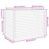 vidaXL Jardini&egrave;re 90x60x68,5 cm bois massif douglas