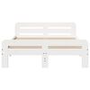 vidaXL Cadre de lit sans matelas blanc 180x200 cm bois massif de pin