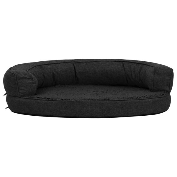 vidaXL Matelas de lit ergonomique pour chien 75x53 cm Aspect de lin