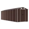 vidaXL Abri de jardin marron 191 x 640 x 198 cm en acier galvanis&eacute;