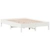 vidaXL Lit biblioth&egrave;que sans matelas blanc 160x200 cm bois pin massif