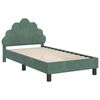 vidaXL Cadre de lit pour enfants avec t&ecirc;te de lit Vert Mer 80 x 160 cm