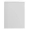 vidaXL Table de chevet Blanc brillant 40x30x40 cm bois d'ing&eacute;nierie