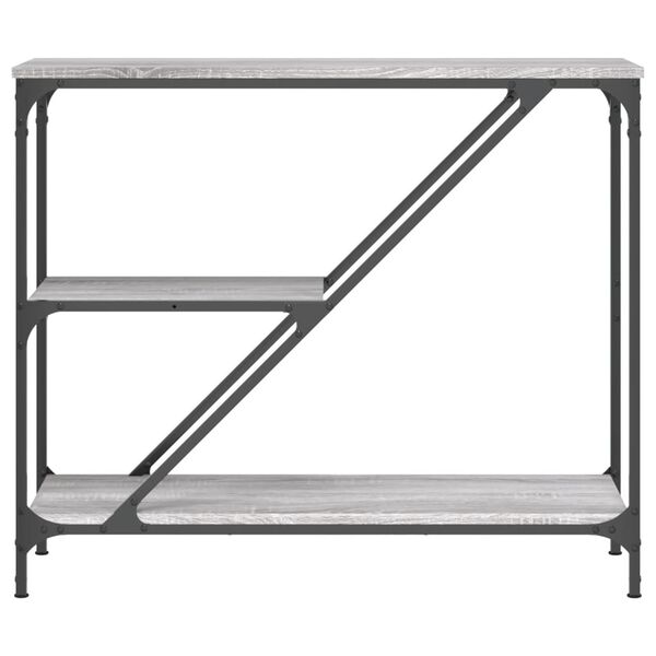 vidaXL Table console sonoma gris 88,5x30x75 cm bois d'ing&eacute;nierie