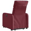 vidaXL Fauteuil inclinable de massage &eacute;lectrique Rouge bordeaux Tissu