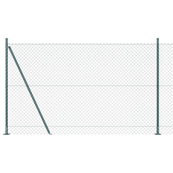 vidaXL Poteau de cl&ocirc;ture. Vert 10 x 1,4 m (maille 40 x 40 mm)