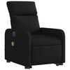 vidaXL Fauteuil inclinable de massage &eacute;lectrique Noir Tissu