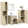 vidaXL Ensemble de meubles de salle de bain 5 pcs ch&ecirc;ne sonoma