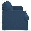 vidaXL Canap&eacute; 140cm Bleu M&eacute;tал