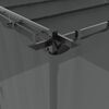 vidaXL Tonnelle avec rideaux anthracite 3x3 m acier