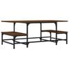 vidaXL Table basse ch&ecirc;ne marron 100x50,5x40 cm bois d'ing&eacute;nierie