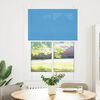 vidaXL Store pliss&eacute; bleu 85x100 cm largeur du tissu 84,4 cm polyester