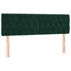 vidaXL Sommier &agrave; lattes de lit et matelas Vert fonc&eacute; 140x190cm Velours