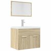 vidaXL Ensemble de meubles de salle de bain 2 pcs ch&ecirc;ne sonoma