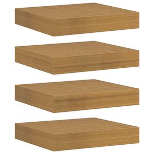 vidaXL &Eacute;tag&egrave;re Murale 4 pcs Beige 23 x 23,5 x 4 cm Bois d'ing&eacute;nierie