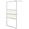 vidaXL Paroi de douche et &eacute;tag&egrave;re Chrome 115x195cm Verre ESG&Aluminium