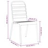 vidaXL Ensemble &agrave; manger de jardin 7 pcs anthracite acier