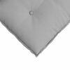 vidaXL Coussin de Dos Gris nuage 140 x 19 x 50 cm tissu