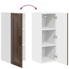 vidaXL Armoire de cuisine Kalmar Ch&ecirc;ne brun 30 x 31 x 80 cm