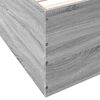 vidaXL Cadre de lit sans matelas sonoma gris 140x190 cm