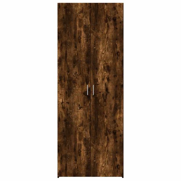 vidaXL Buffet haut ch&ecirc;ne fum&eacute; 70x42,5x185 cm bois d'ing&eacute;nierie