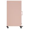 vidaXL Buffet rose 36x39x72 cm acier
