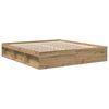 vidaXL Cadre de lit sans matelas ch&ecirc;ne artisanal 180x200 cm