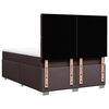 vidaXL Sommier &agrave; lattes de lit avec matelas Marron fonc&eacute; 160x200 cm