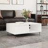vidaXL Table basse blanc 90x60x35 cm bois d'ing&eacute;nierie