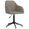 vidaXL Chaises pivotantes &agrave; manger lot de 4 gris clair velours