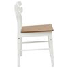vidaXL Chaise de salle &agrave; manger 2 pcs Blanc et Naturel