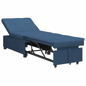 vidaXL Canap&eacute;-lit escamotable Bleu 194 x 50 x 82 cm Contreplaqu&eacute;