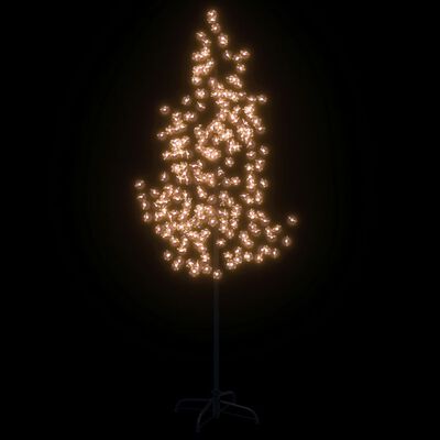 vidaXL Arbre à LED fleur de cerisier 220 LED Blanc chaud 220 cm