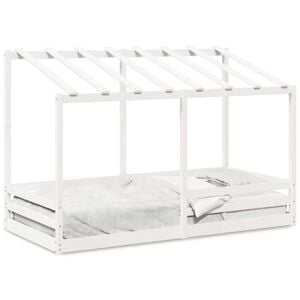 vidaXL Lit pour enfants sans matelas blanc 100x200 cm bois pin massif