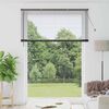 vidaXL Store de Fen&ecirc;tre avec des rideaux Noir Aluminium