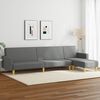 vidaXL Ensemble de canap&eacute;s 2 pcs gris fonc&eacute; tissu