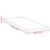 vidaXL Surmatelas Blanc 80 x 200 cm Tissu Jacquard