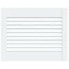 vidaXL Porte d'armoire &agrave; persiennes blanc 39,5x49,4 cm pin massif