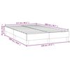 vidaXL Cadre de lit gris clair 120x200 cm tissu