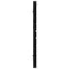 vidaXL T&ecirc;te de lit murale Noir 166x3x63 cm Bois massif de pin
