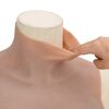 vidaXL Plastron en silicone marron p&acirc;le coupe B