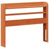 vidaXL Cadre de lit avec stockage 2 pcs Cire marron Bois de Pin Massif
