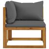 vidaXL Salon de jardin 10 pcs avec coussin Bois d'acacia solide