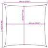 vidaXL Voile d'ombrage sable 7x7 m 100 % polyester oxford